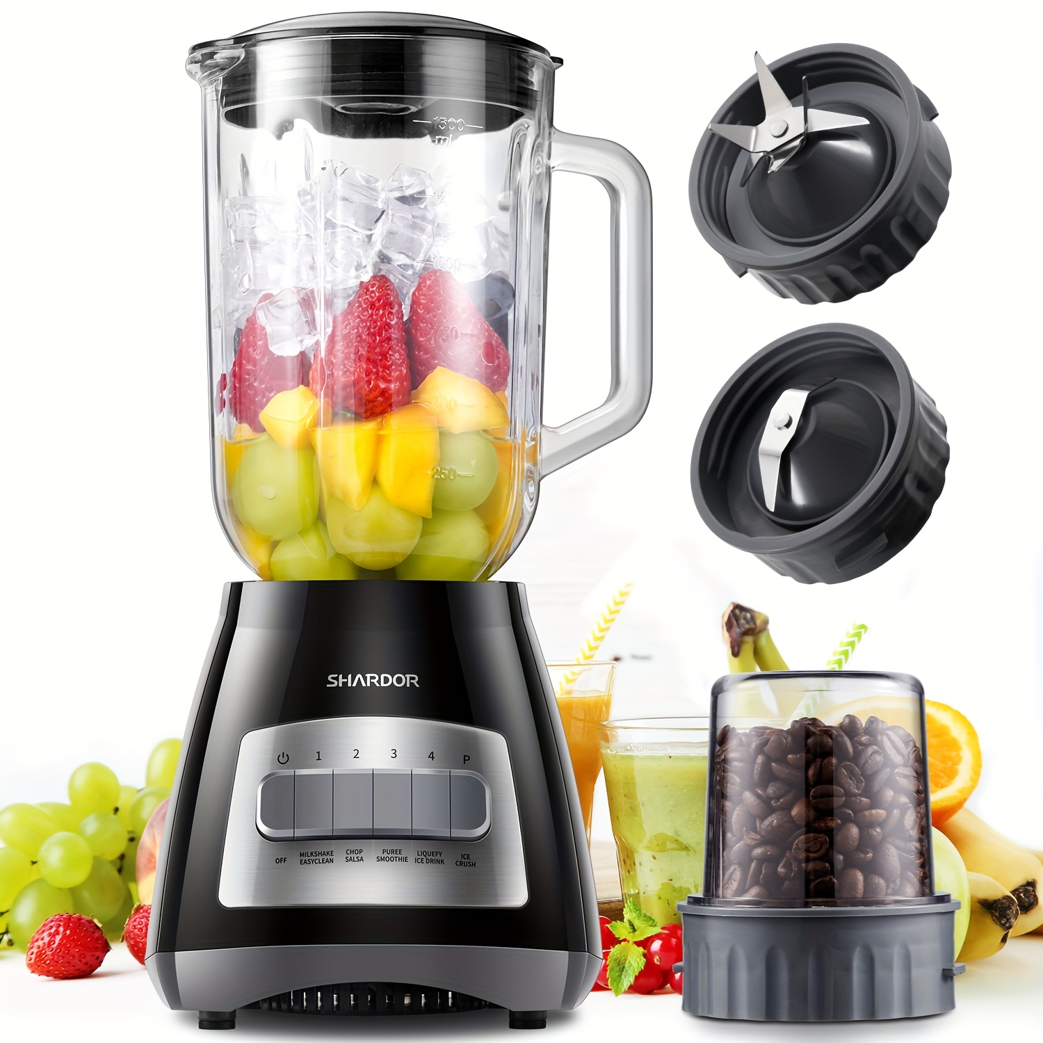 Baby Food In Jar - Smoothie Blender with 52 oz Glass