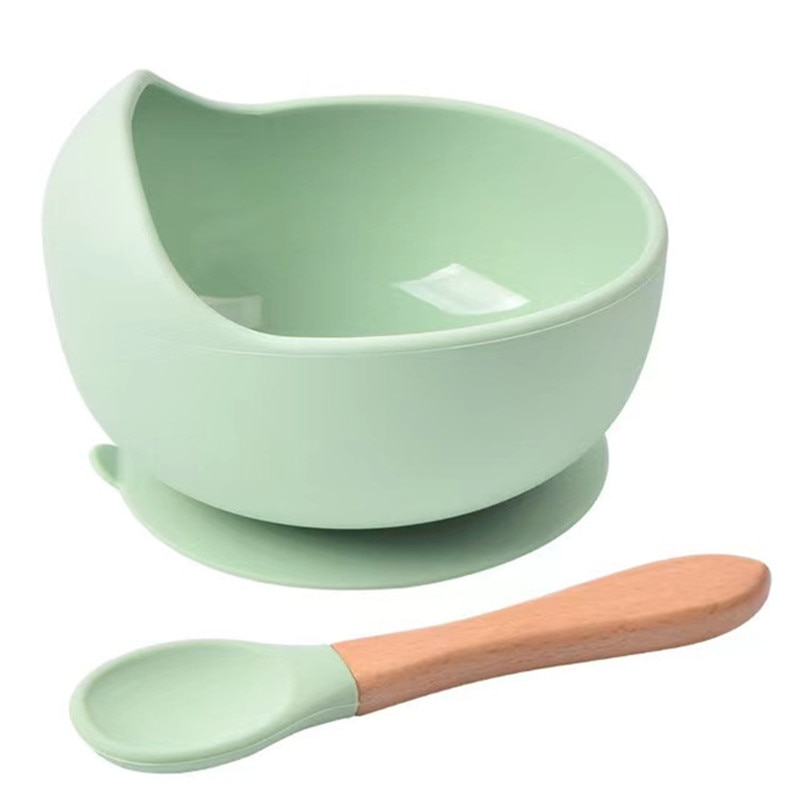 Baby Food Kit - 2PCS/Set Silicone Baby Feeding Bowl Tableware
