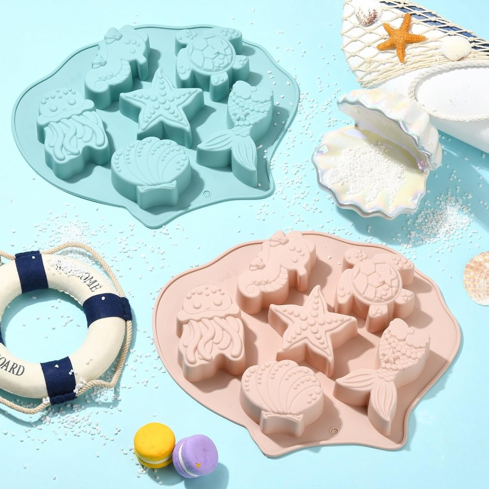 Easy Baby Food - 2 Piece Food Grade Silicone Ocean