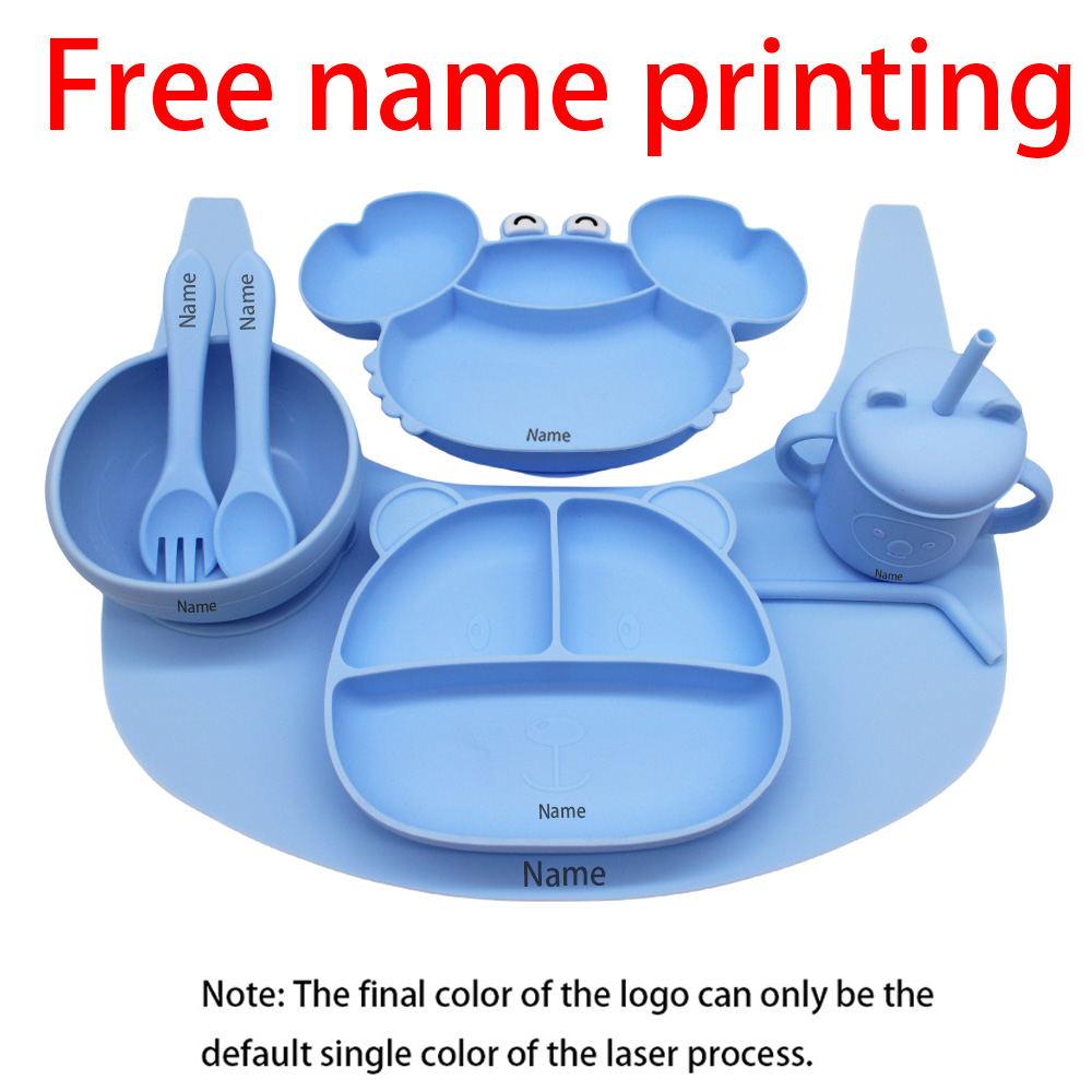 Baby Food Kit - Free Name Printing Children's Tableware Set:
