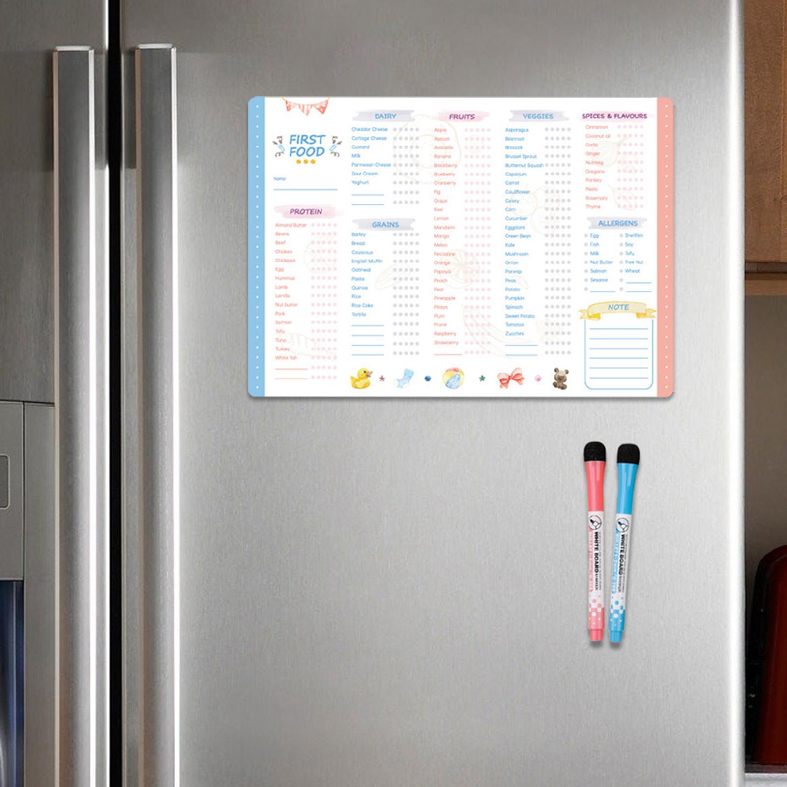 Magnetic Baby First Foods Chec - Baby Food Tracker incelemesi ve fiyatı
