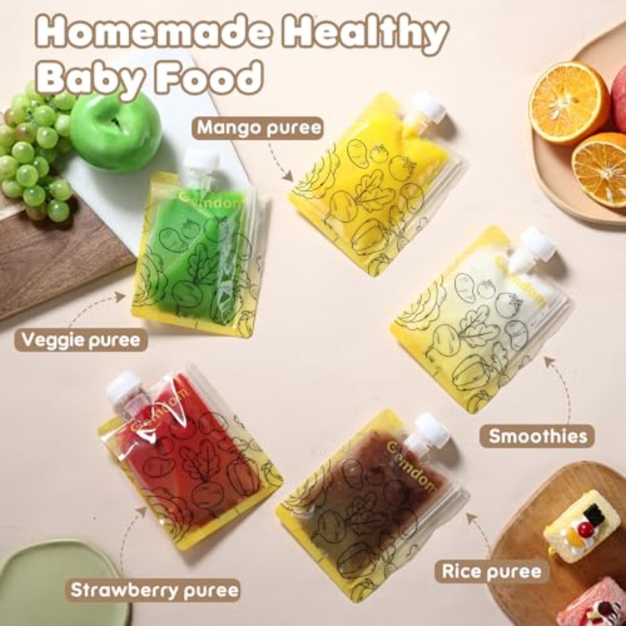 Pack Reusable Baby Food Pouche - Baby Food Organic Pouches incelemesi ve fiyatı