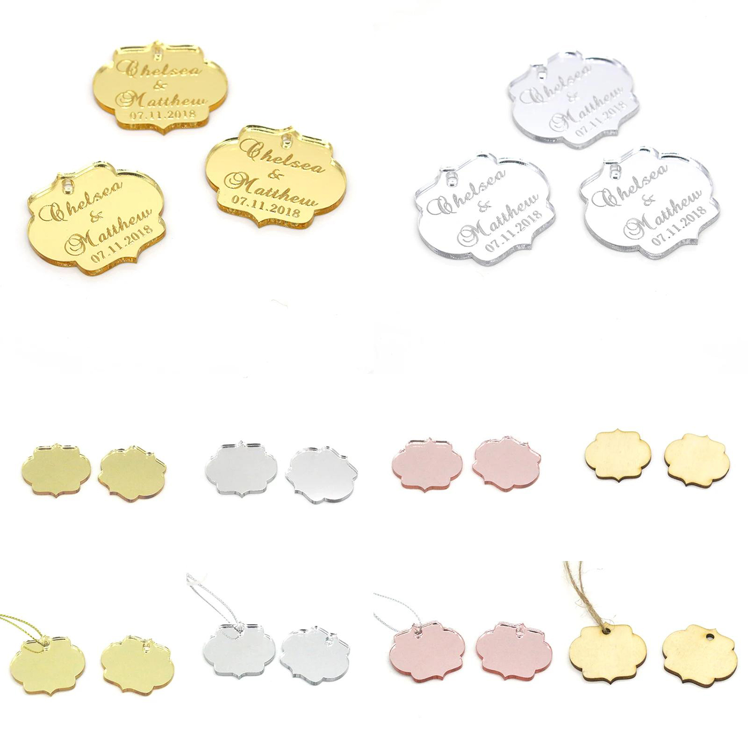 20/50/100Pcs Custom Wedding Pa - Baby Food Name incelemesi ve fiyatı