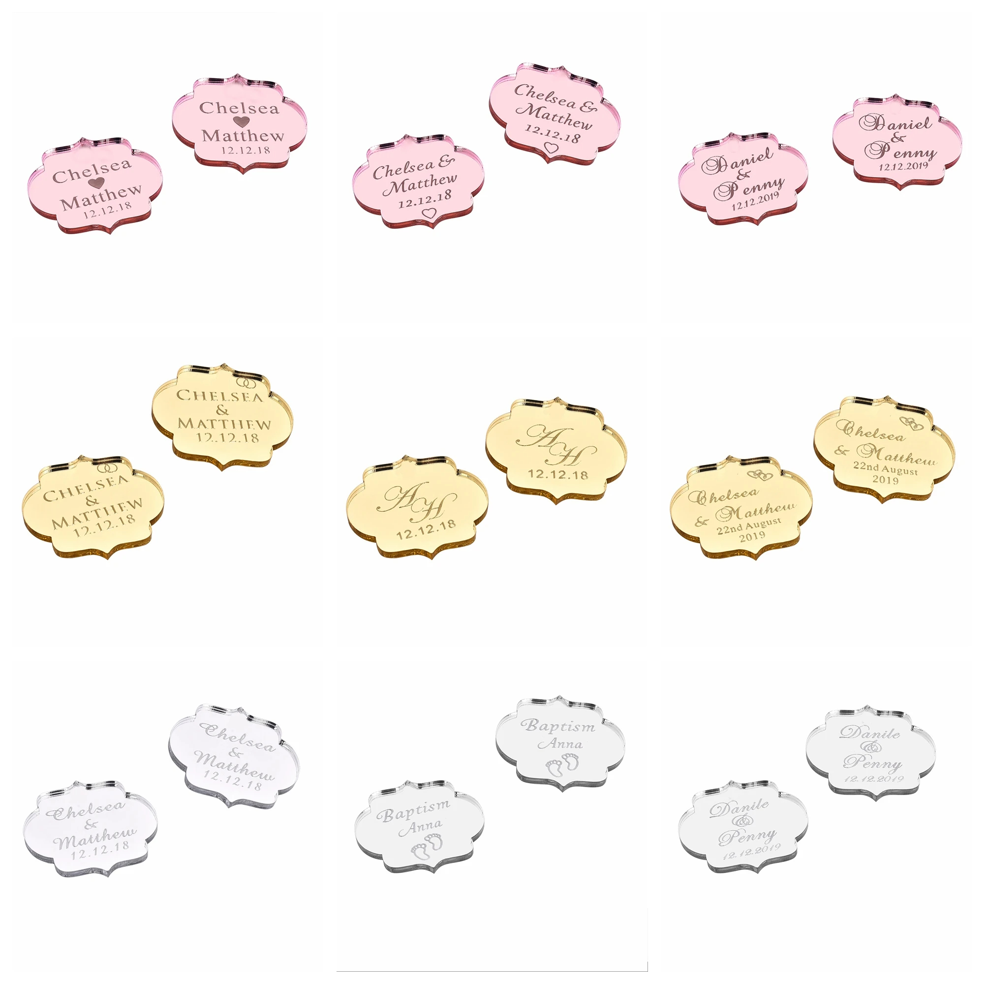 20/50/100Pcs Custom Wedding Pa - Baby Food Name incelemesi ve fiyatı