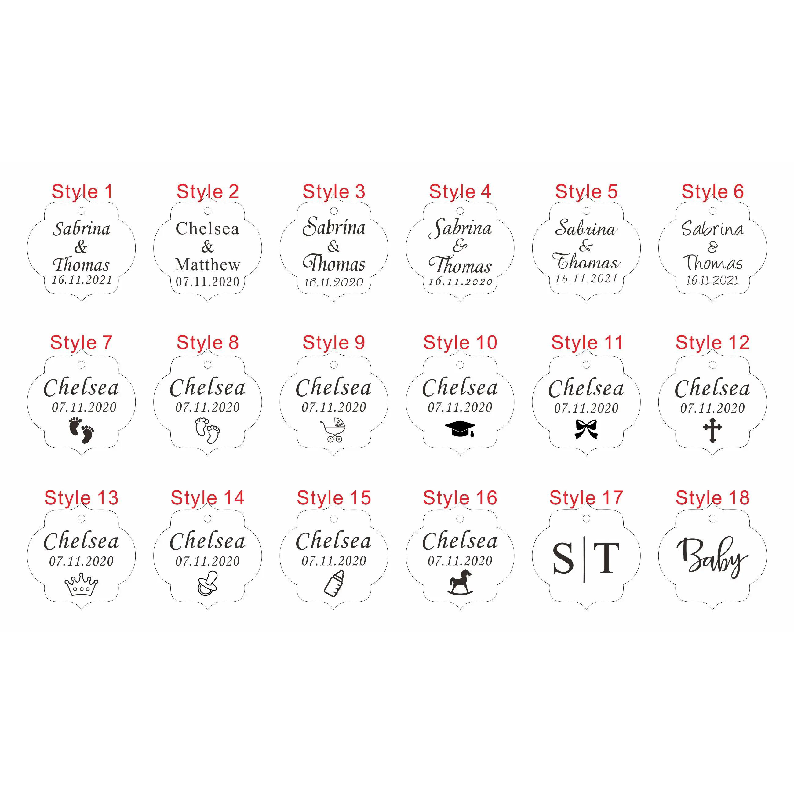 20/50/100Pcs Custom Wedding Pa - Baby Food Name incelemesi ve fiyatı