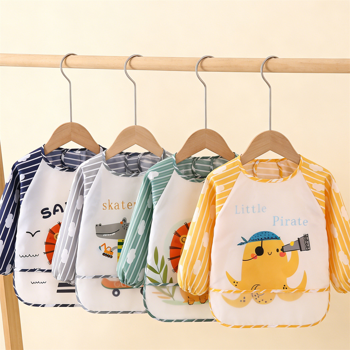 2pcs Waterproof Full Sleeve Ba - Baby Food Kit incelemesi ve fiyatı