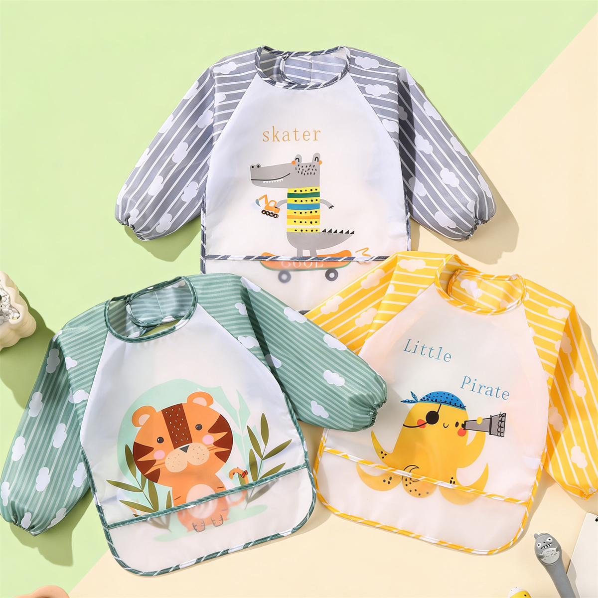 2pcs Waterproof Full Sleeve Ba - Baby Food Kit incelemesi ve fiyatı