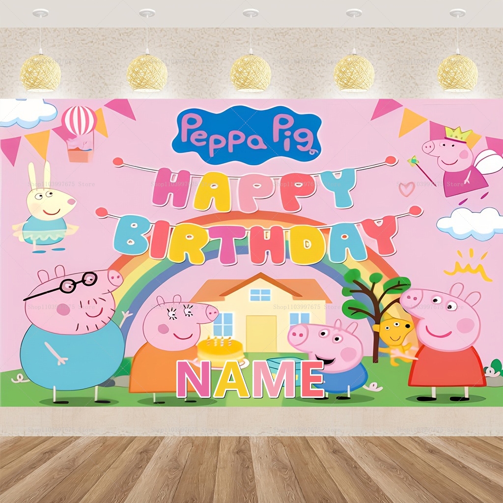 Custom Name Cartoon Peppa Pig  - Baby Food Name incelemesi ve fiyatı