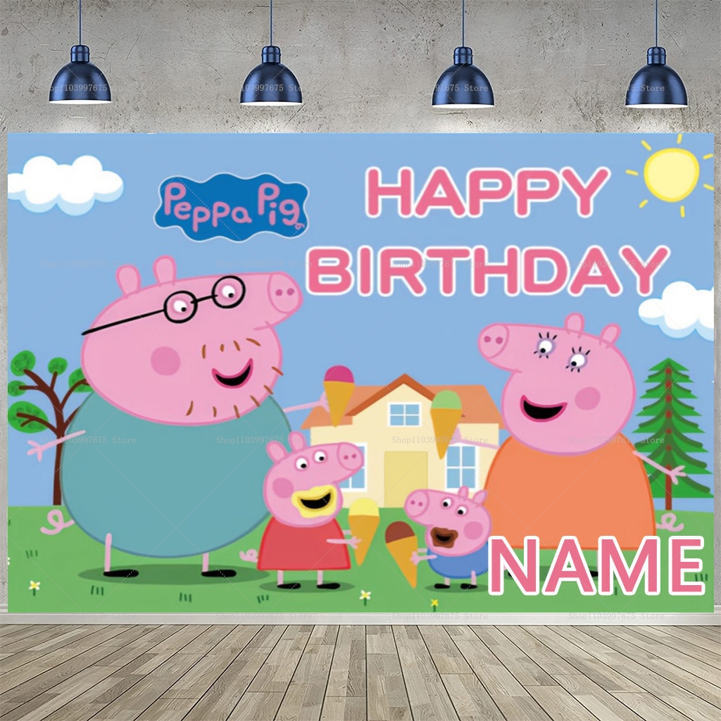 Custom Name Cartoon Peppa Pig  - Baby Food Name incelemesi ve fiyatı