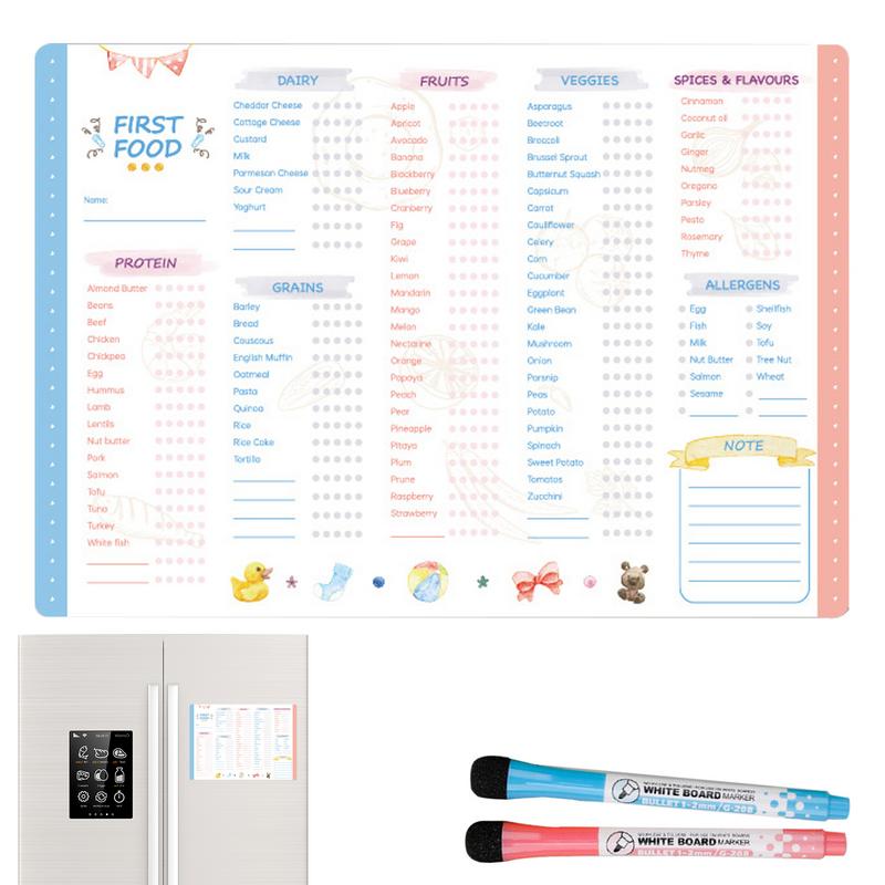Reusable First Foods Tracker C - Baby Food Tracker incelemesi ve fiyatı