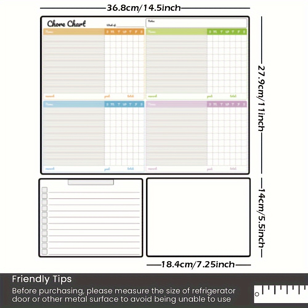 Magnetic Dry-Erase Chore Chart - Baby Food Tracker incelemesi ve fiyatı