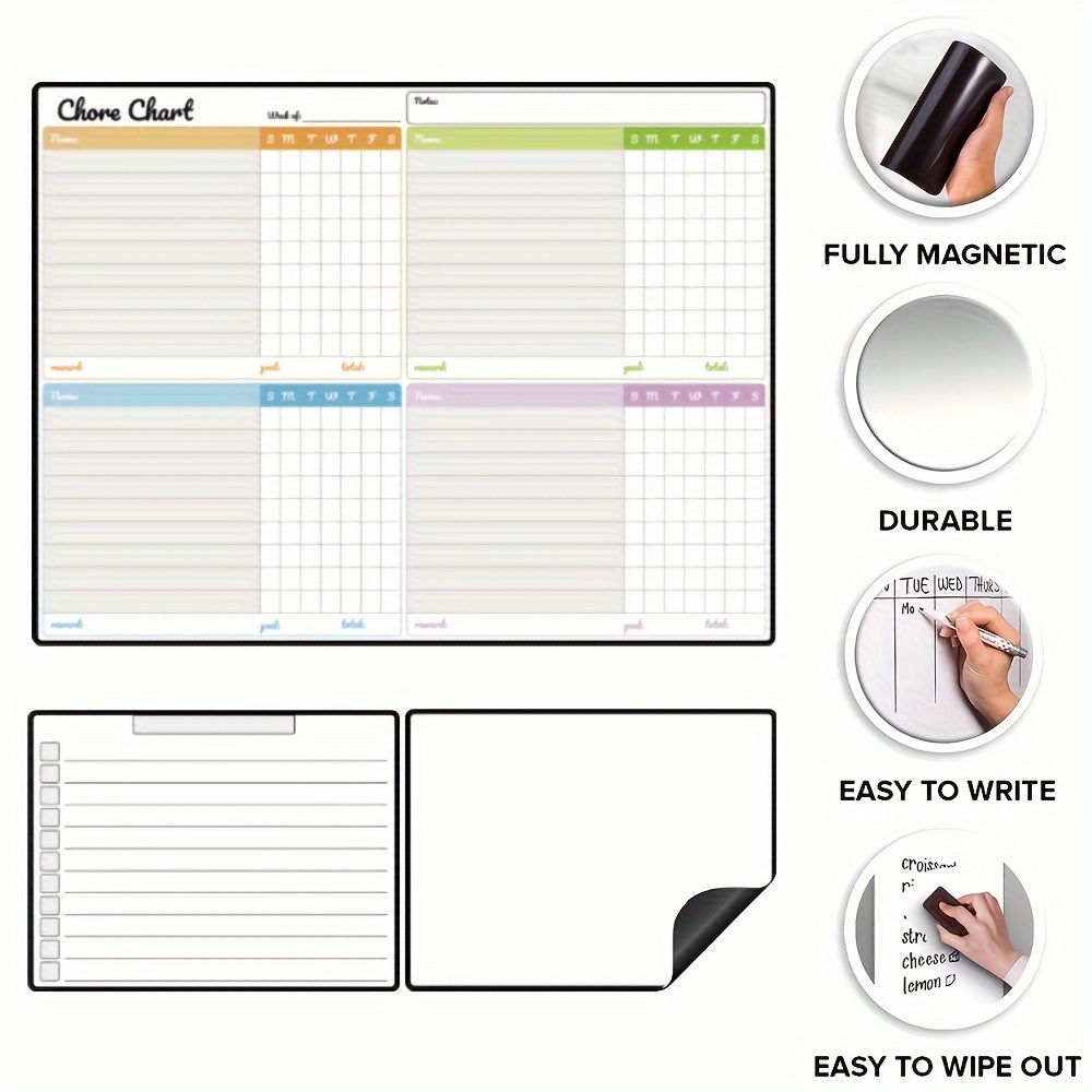 Magnetic Dry-Erase Chore Chart - Baby Food Tracker incelemesi ve fiyatı