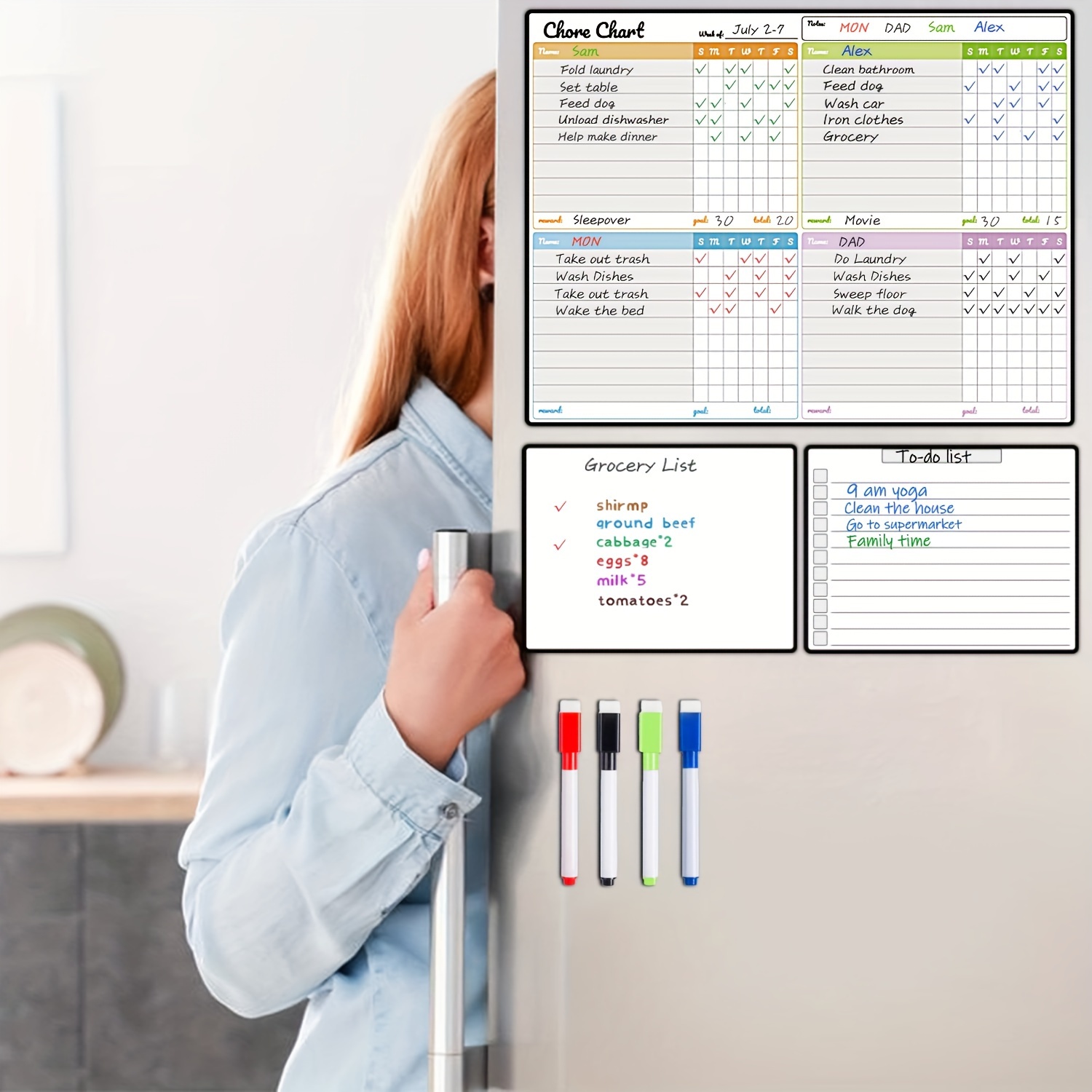 Magnetic Dry-Erase Chore Chart - Baby Food Tracker incelemesi ve fiyatı