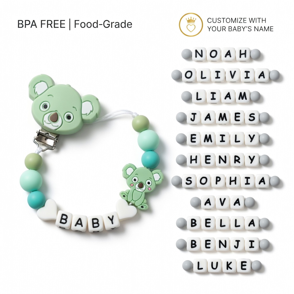 Silicone Baby Pacifier Clip Te - Baby Food Name incelemesi ve fiyatı