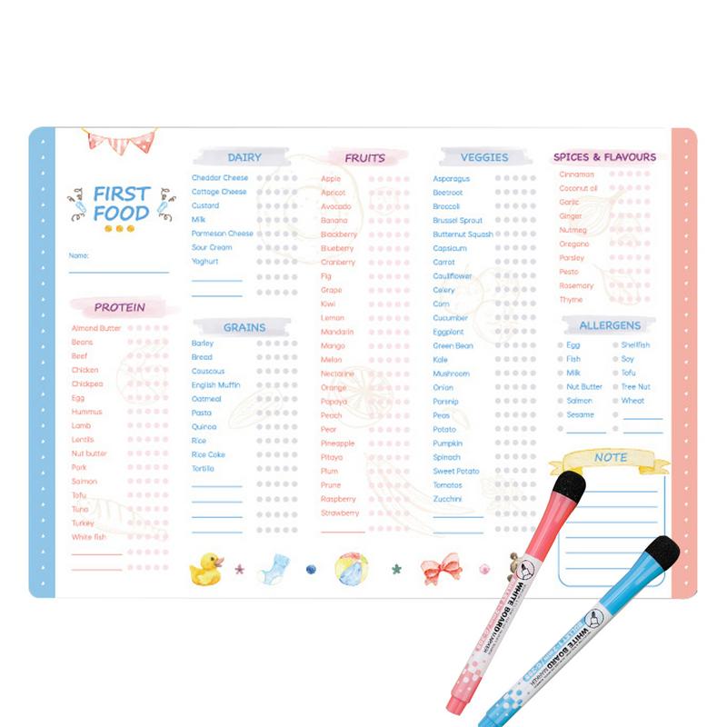 Reusable Kids Magnetic Daily F - Baby Food Tracker incelemesi ve fiyatı