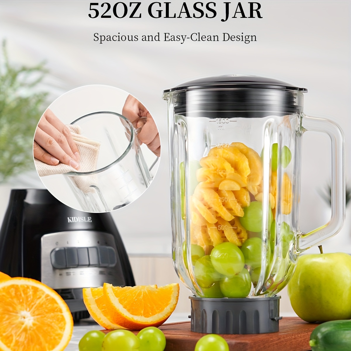 Smoothie Blender with 52 oz Gl - Baby Food In Jar incelemesi ve fiyatı