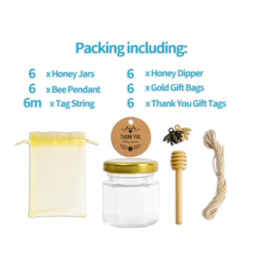 1.5oz 6Pack Mini Glass Hexagon - Baby Food In Jar incelemesi ve fiyatı