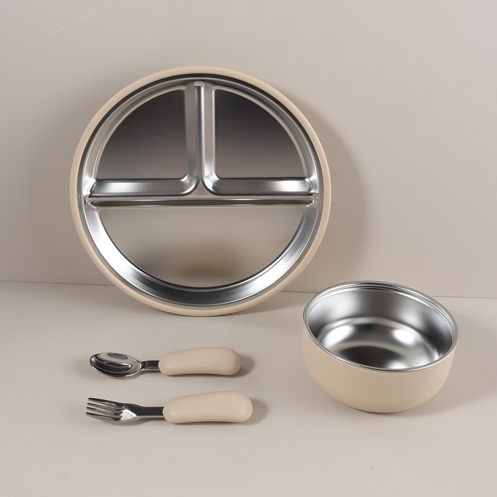 4pcs/set silicone suction bowl - Baby Food Kit incelemesi ve fiyatı