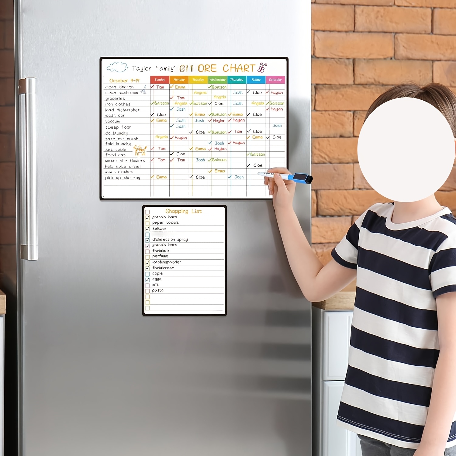 6 PCS Magnetic Dry Erase List  - Baby Food Tracker incelemesi ve fiyatı