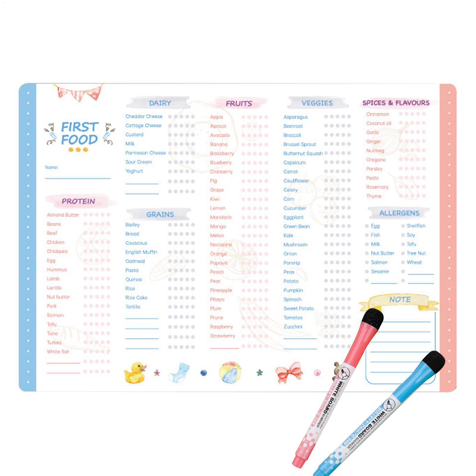 First Foods Chart Magnetic Bab - Baby Food Tracker incelemesi ve fiyatı