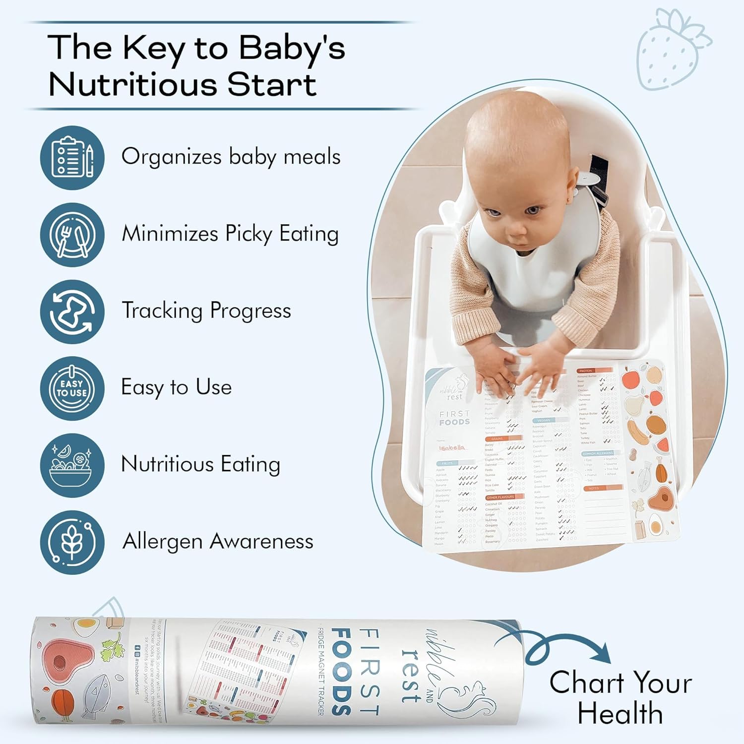 Baby First Foods Tracker Fridg - Baby Food Tracker incelemesi ve fiyatı