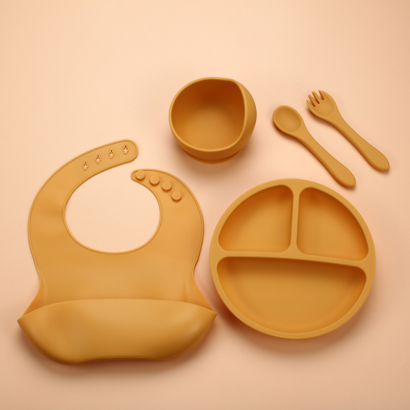 5Pcs Silicone Baby Feeding Set - Baby Food Kit incelemesi ve fiyatı