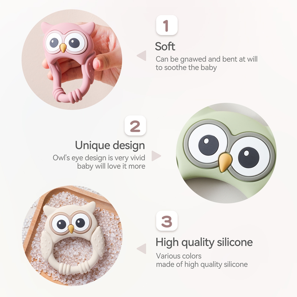 1pc Silicone Teether Baby 0-12 - Baby Food Name incelemesi ve fiyatı